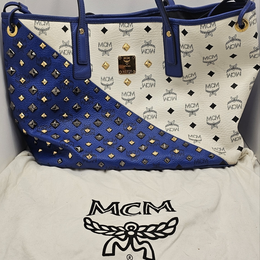 MCM Tote Blue Bag